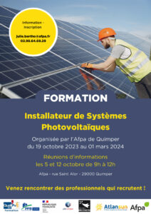 Formation Installateur de Systèmes PV Afpa Quimper-session 2